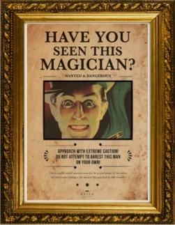 Criminal Magician Escape Room Chamber of Hocus Poster