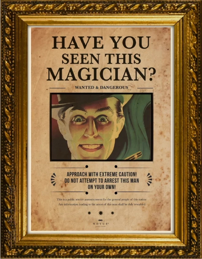 Criminal Magician Escape Room Chamber of Hocus Poster